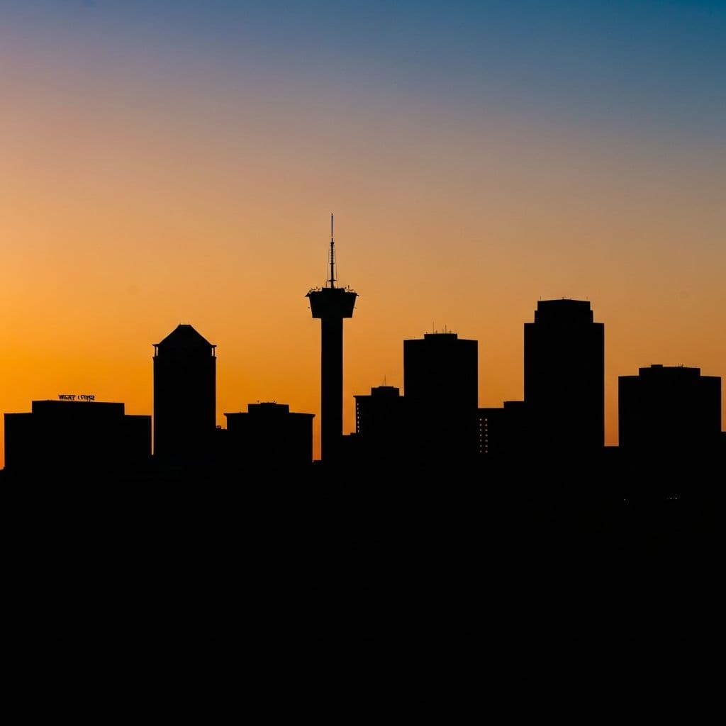 San Antonio, Texas skyline featuring the Tower of the Americas